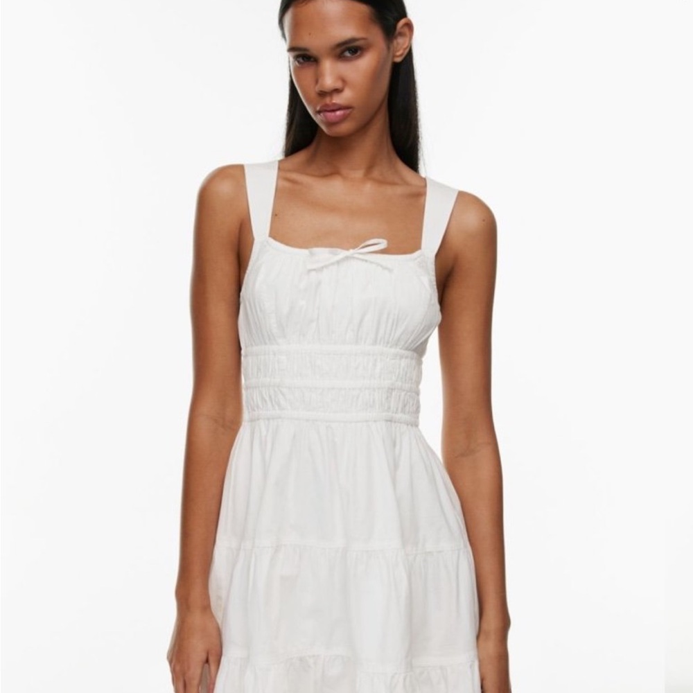 Aritzia White Martine Poplin Dress